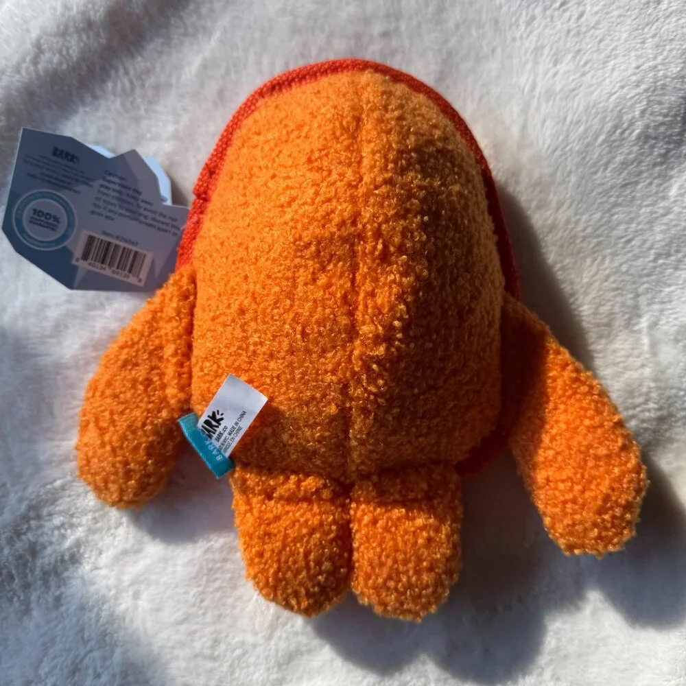 NWT, BARK Box Giganto Gene, Orange Plush Dog Toy, Size M-L 20+ lbs. Dogs